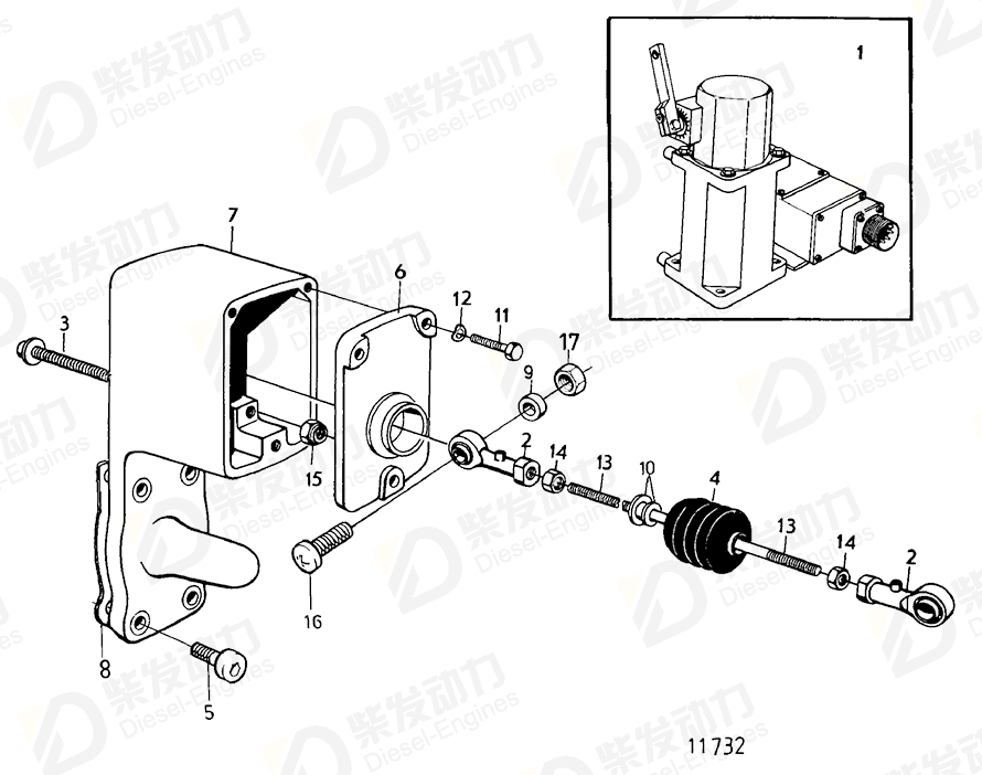 VOLVO Rubber bellows 866170 Drawing